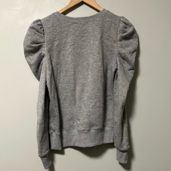 Rebecca Minkoff Janine Gray Puff Sleeve Sweatshirt - Picture 6 of 7